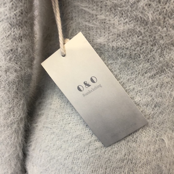 O and O Clothing Baby Blue Fuzzy Sweater - Picture 4 of 4